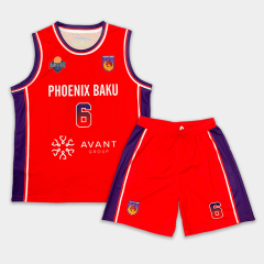 Custom Basketball Jersey Sets - Red & Black Team Uniforms