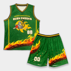 Custom Mesh Sublimated Basketball Jerseys Set