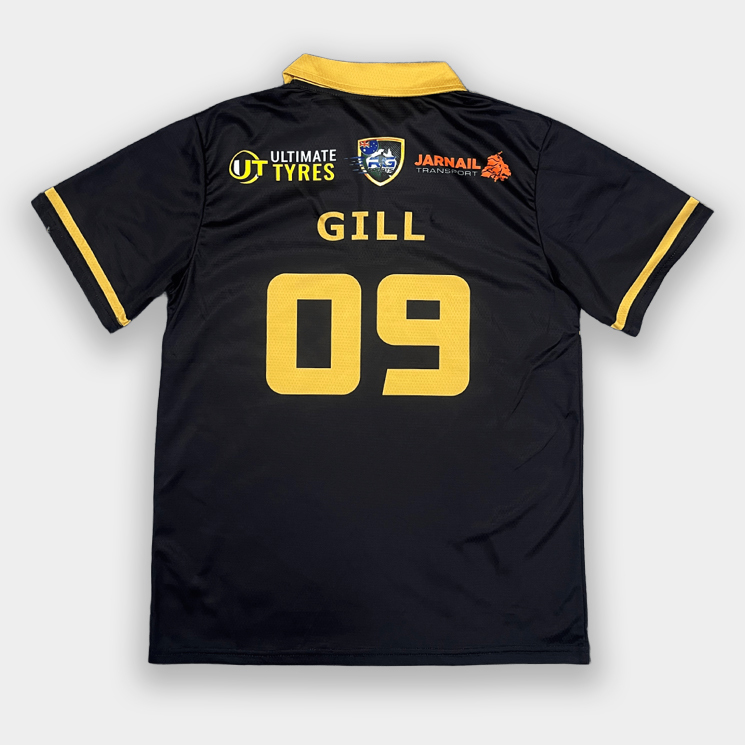 Custom Full Sublimation Black Polo Shirt for Men | Uniform Manufacturer