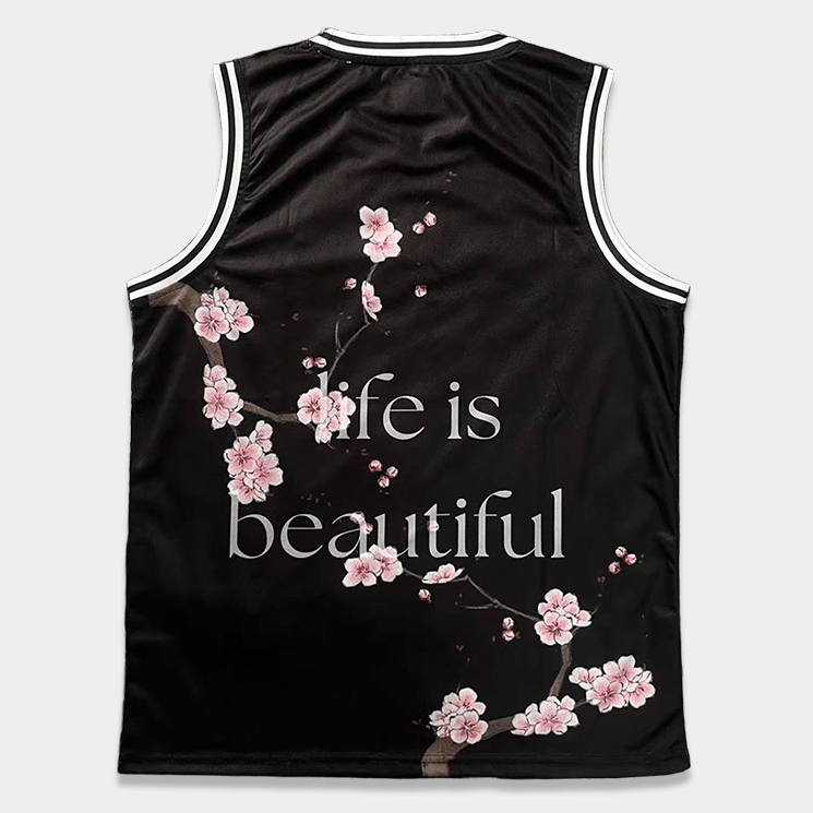 Custom Black Streetwear Basketball Jersey – Low MOQ 10