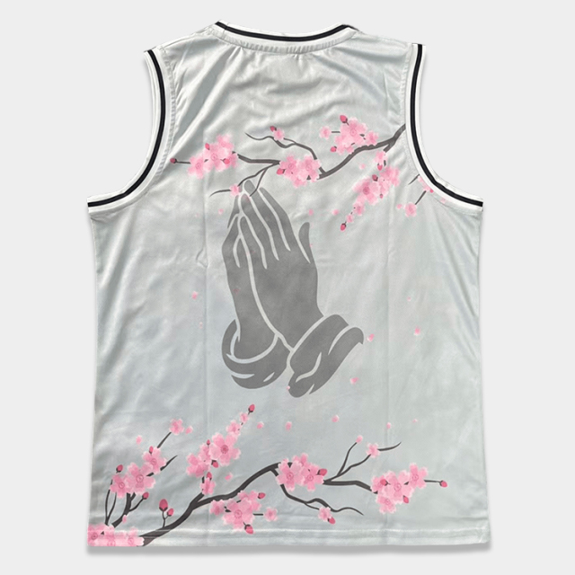 Custom Sublimated Grey Basketball Jersey – China Basketball Uniform Manufacturer