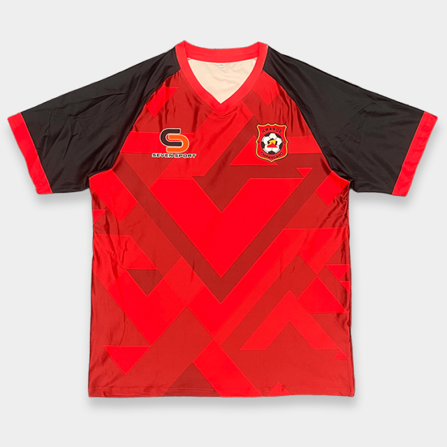 Custom Red Print Soccer Jersey - Sublimated Soccer Uniform