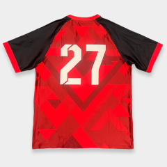 Custom Red Print Soccer Jersey - Sublimated Soccer Uniform