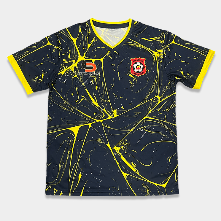 Custom Red Print Soccer Jersey - Sublimated Soccer Uniform