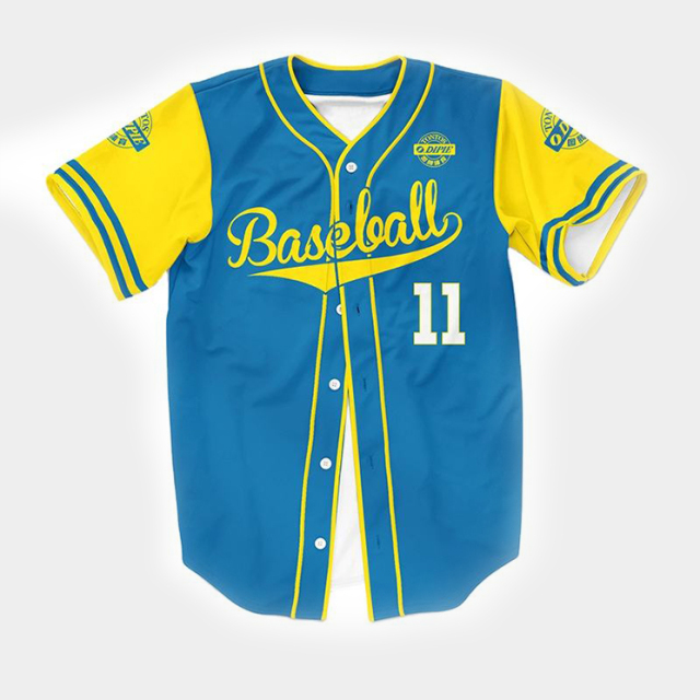 Custom Stripe Baseball Jersey – Embroidered Logo Team Shirt with Number
