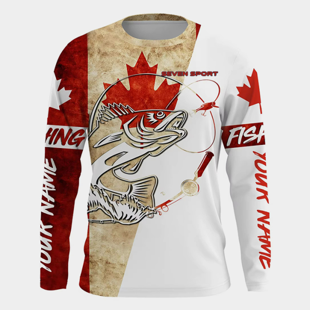 Custom Full Sublimation Long Sleeve Fishing Shirt – Personalized Performance Wear for Anglers