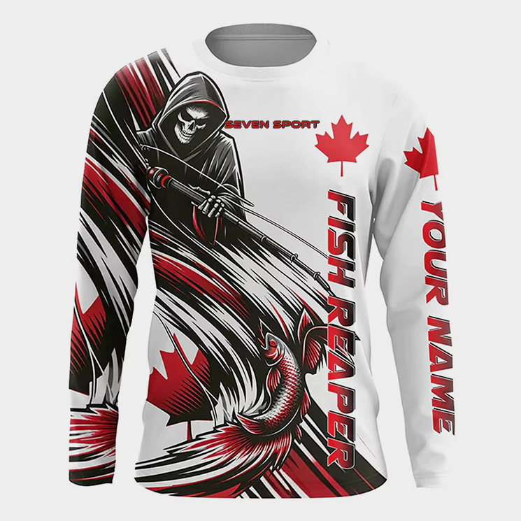 Custom Full Sublimation Long Sleeve Fishing Shirt – Personalized Performance Wear for Anglers