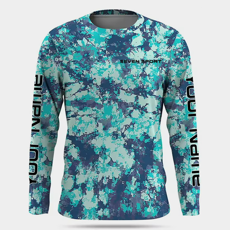 Custom Full Sublimation Long Sleeve Fishing Shirt – Personalized Performance Wear for Anglers