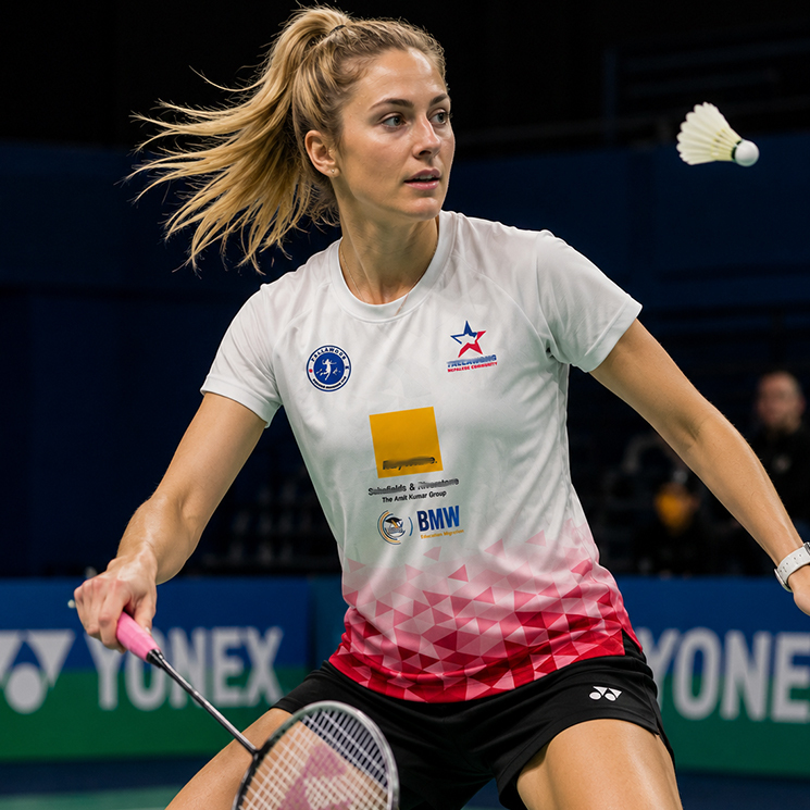 Custom Women Badminton T Shirts