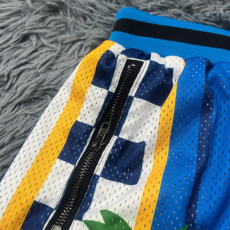 Custom Retro Basketball Shorts | Sublimation Shorts with Zipper Pockets