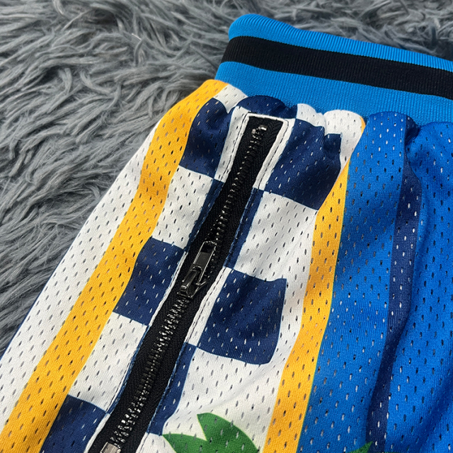 Custom Retro Basketball Shorts | Sublimation Shorts with Zipper Pockets