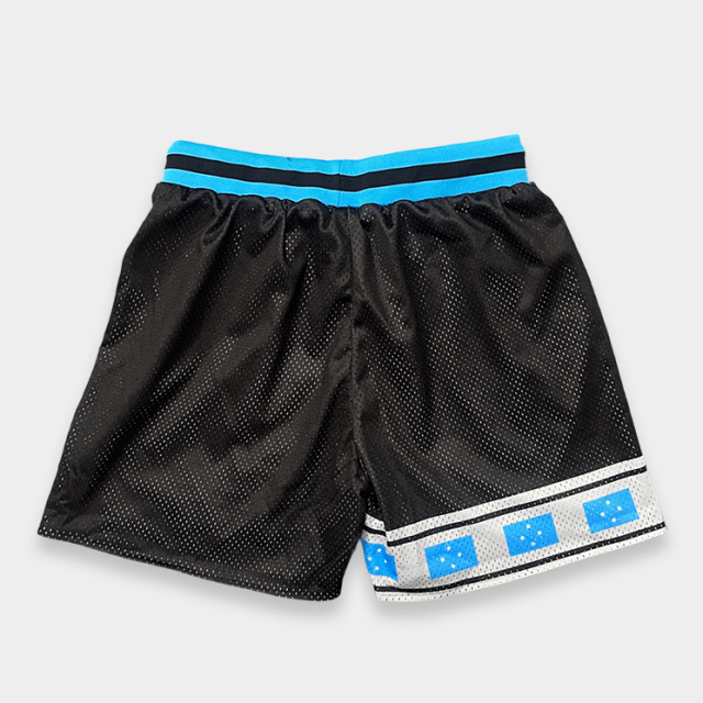 Custom 5-7 Inch Black Mesh Basketball Shorts | Vintage Athletic Shorts