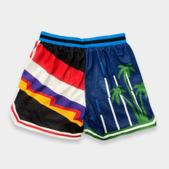 Custom Retro Basketball Shorts | Sublimation Shorts with Zipper Pockets