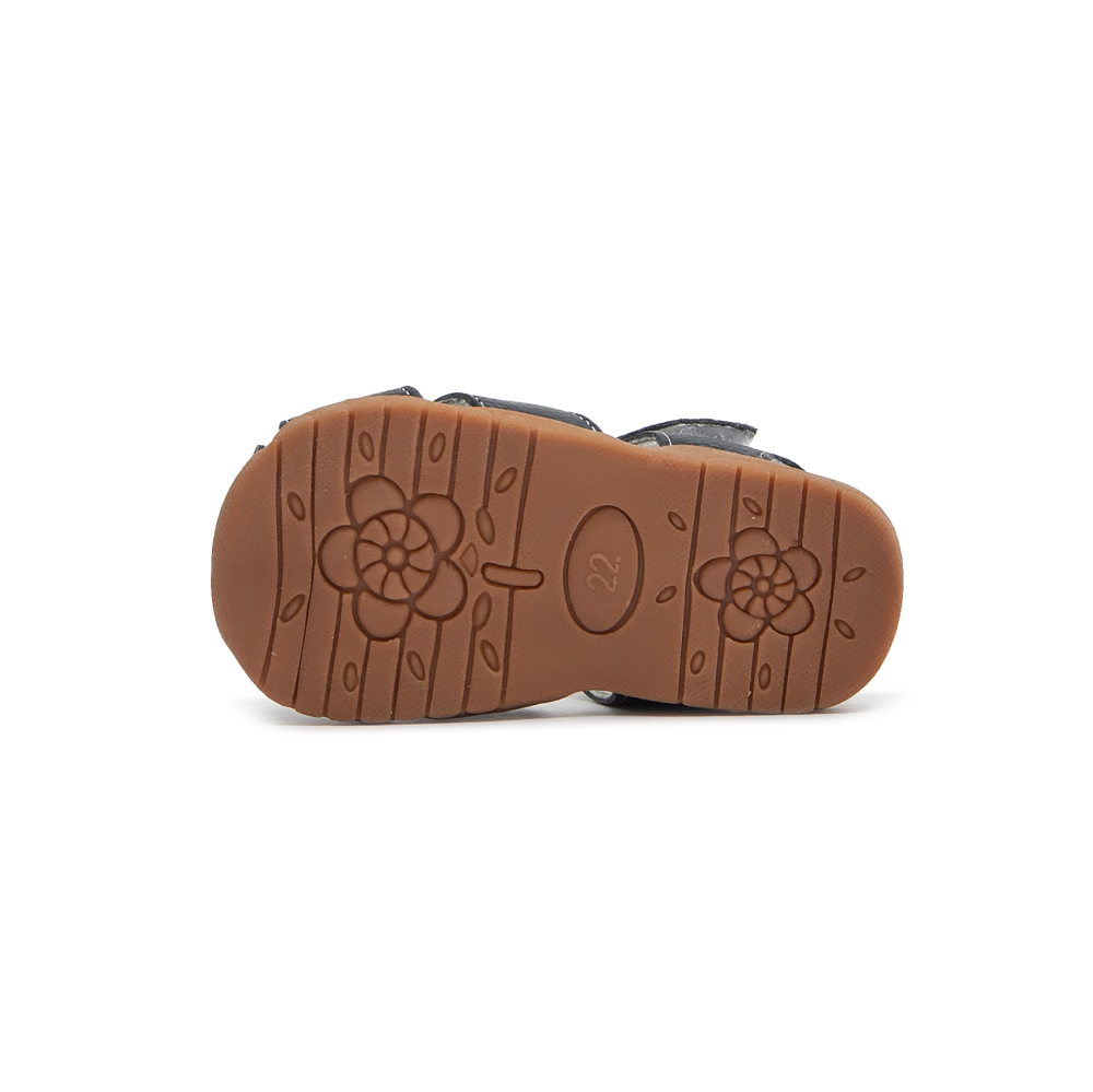 Toddler Girls Genuine Leather Soft Closed Toe Flat Shoes Summer Sandals
