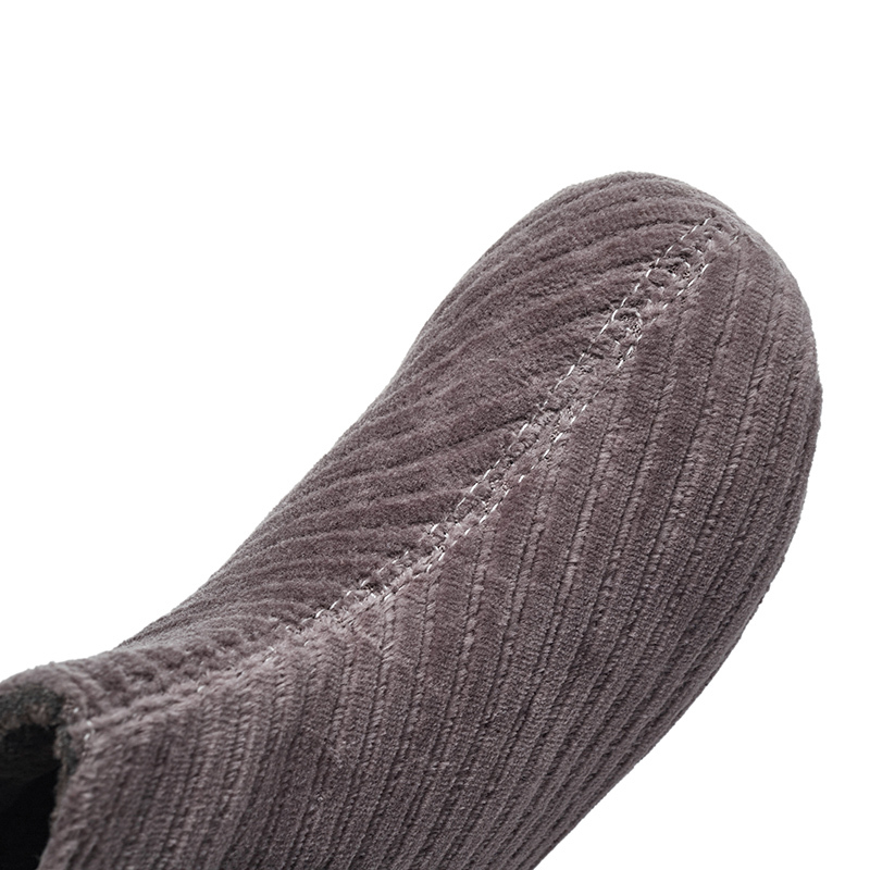 Toddler Girls Corduroy Velvet Winter Boots – Soft Warm Plush Lining, Side Zip Closure