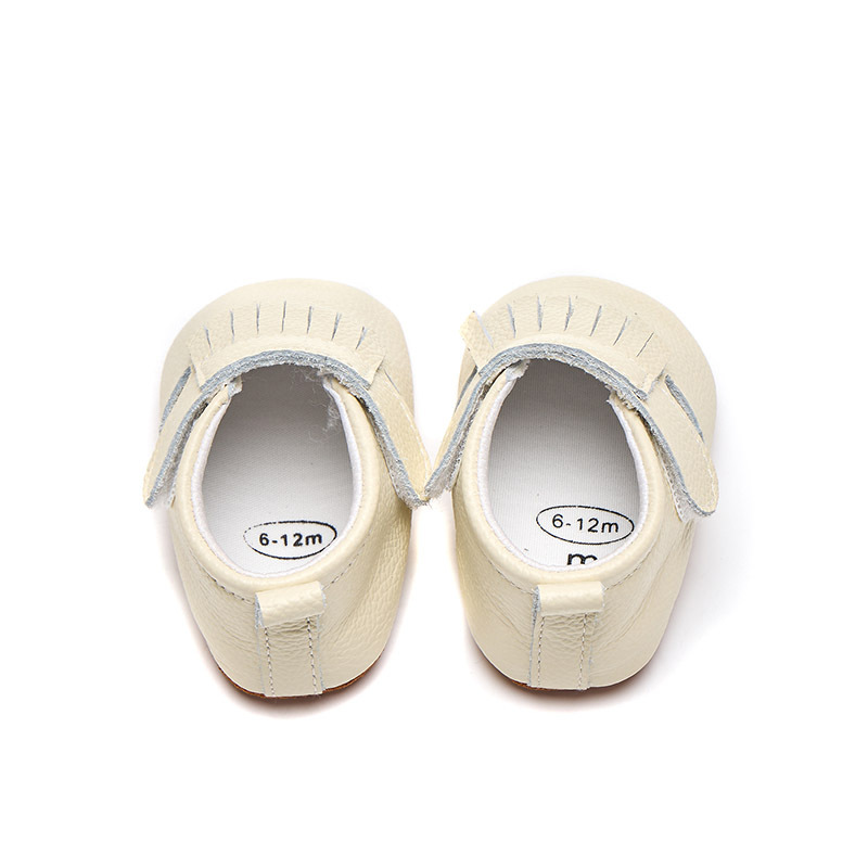 Spring Autumn Genuine Leather Baby Moccasins – Breathable Soft Sole Fringe Round Toe First Walker Shoes