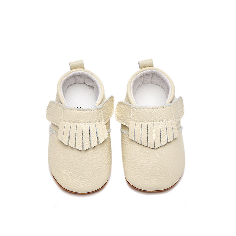 Spring Autumn Genuine Leather Baby Moccasins – Breathable Soft Sole Fringe Round Toe First Walker Shoes