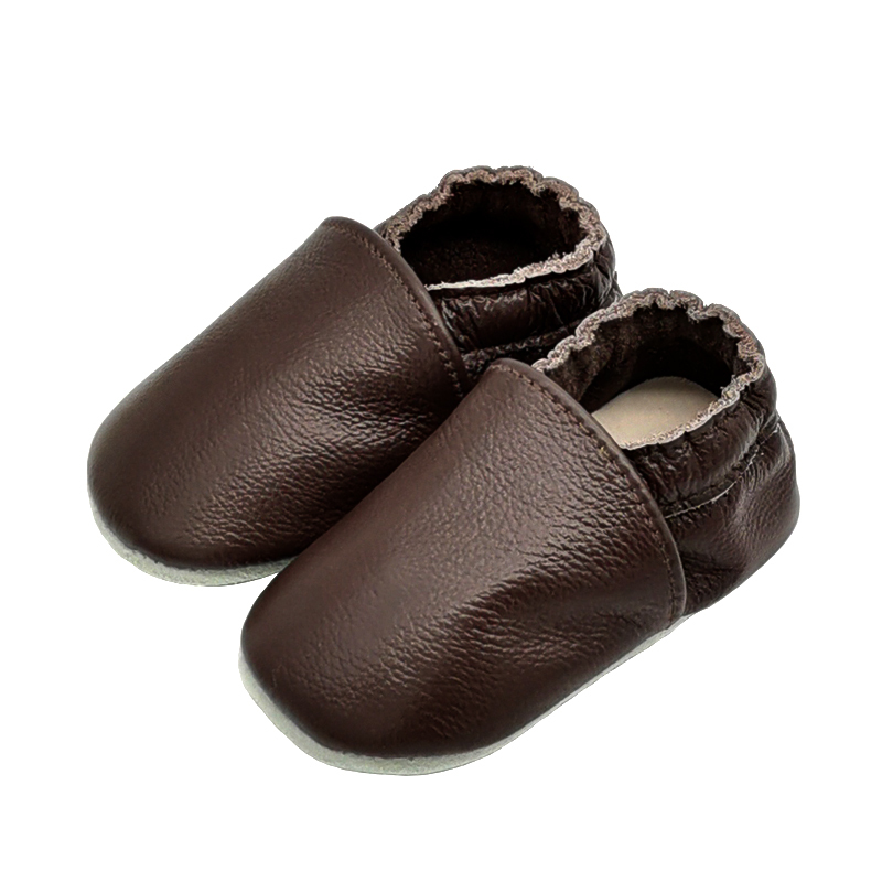 Comfy slip on infant shoes full range colors of Genuine leather soft baby shoes