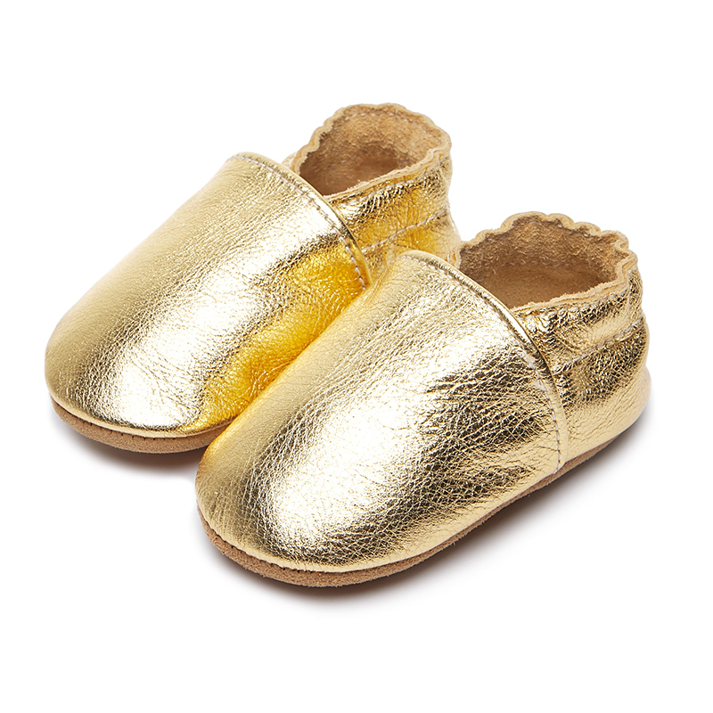 Comfy slip on infant shoes full range colors of Genuine leather soft baby shoes