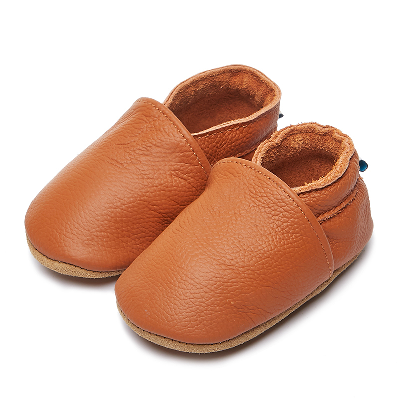 Comfy slip on infant shoes full range colors of Genuine leather soft baby shoes