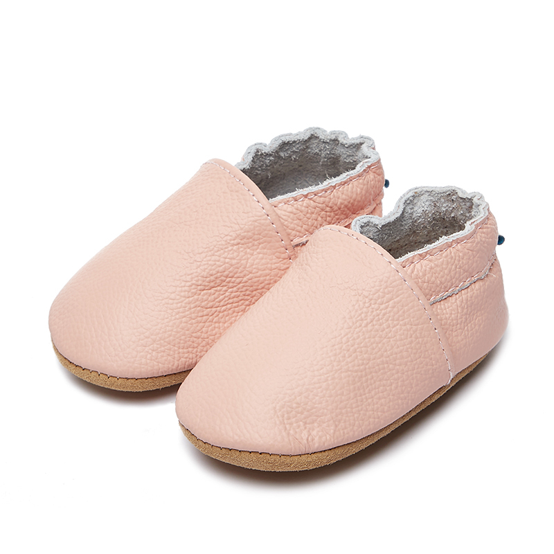 Comfy slip on infant shoes full range colors of Genuine leather soft baby shoes