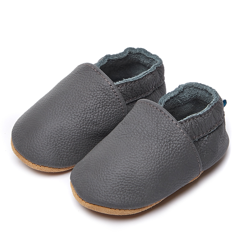 Comfy slip on infant shoes full range colors of Genuine leather soft baby shoes
