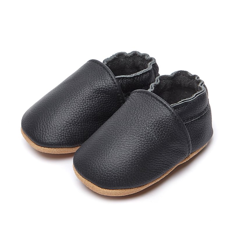 Comfy slip on infant shoes full range colors of Genuine leather soft baby shoes