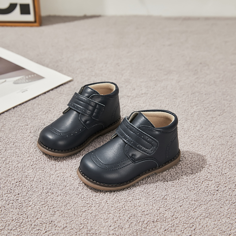 Toddler Boys Girls  Ankle Boots with Velcro Strap Casual Soft Sole Kids Shoes