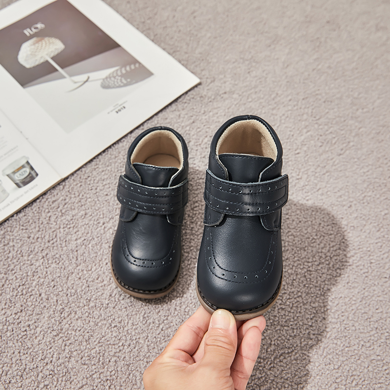 Toddler Boys Girls  Ankle Boots with Velcro Strap Casual Soft Sole Kids Shoes