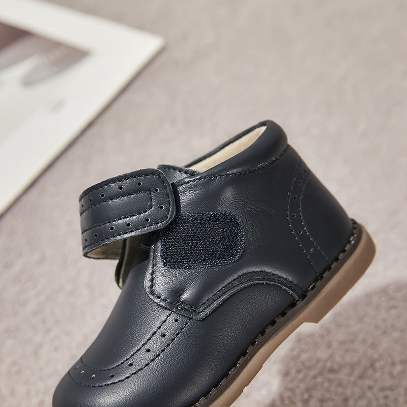 Toddler Boys Girls  Ankle Boots with Velcro Strap Casual Soft Sole Kids Shoes