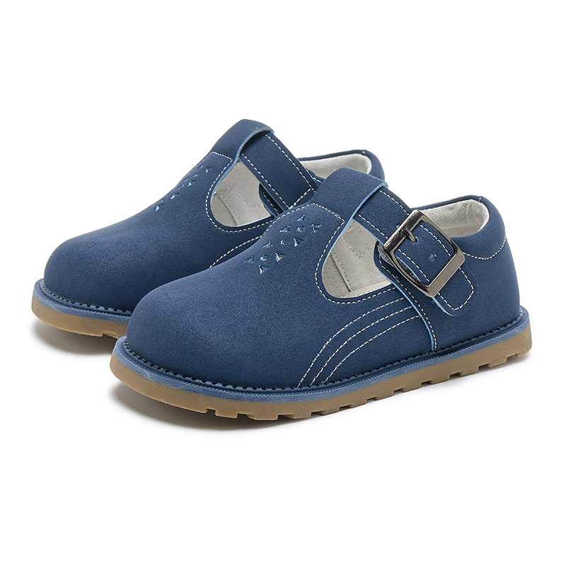 T bar kids shoes breathable toddler leather shoes for spring and autumn