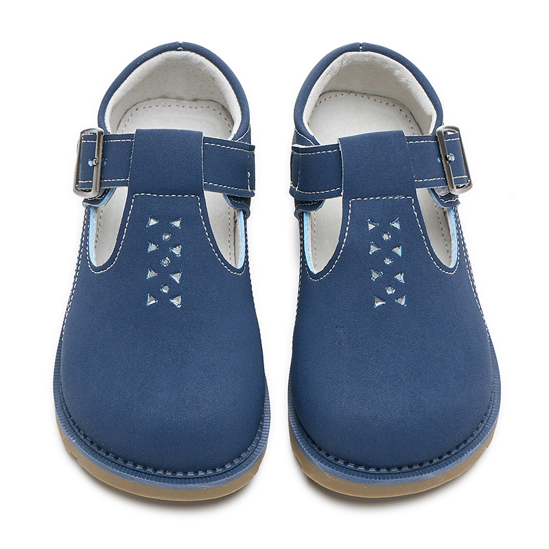 T bar kids shoes breathable toddler leather shoes for spring and autumn