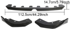 Carbon Fiber Parts Modified Carbon Fiber Front Shovel Three-piece Front Lip Suitable for 22-23 BMW 3 Series G20 Four-door