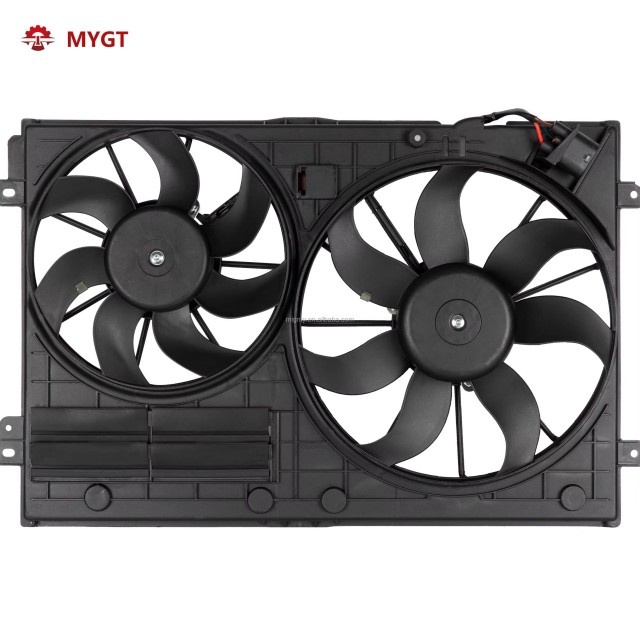 VW Golf 5/6 Jetta 5/6 Passat B6 B7 Tiguan Touran PQ35 Platform Cooling Fan Radiator Fan - OE 1TD121203B 1TD121203