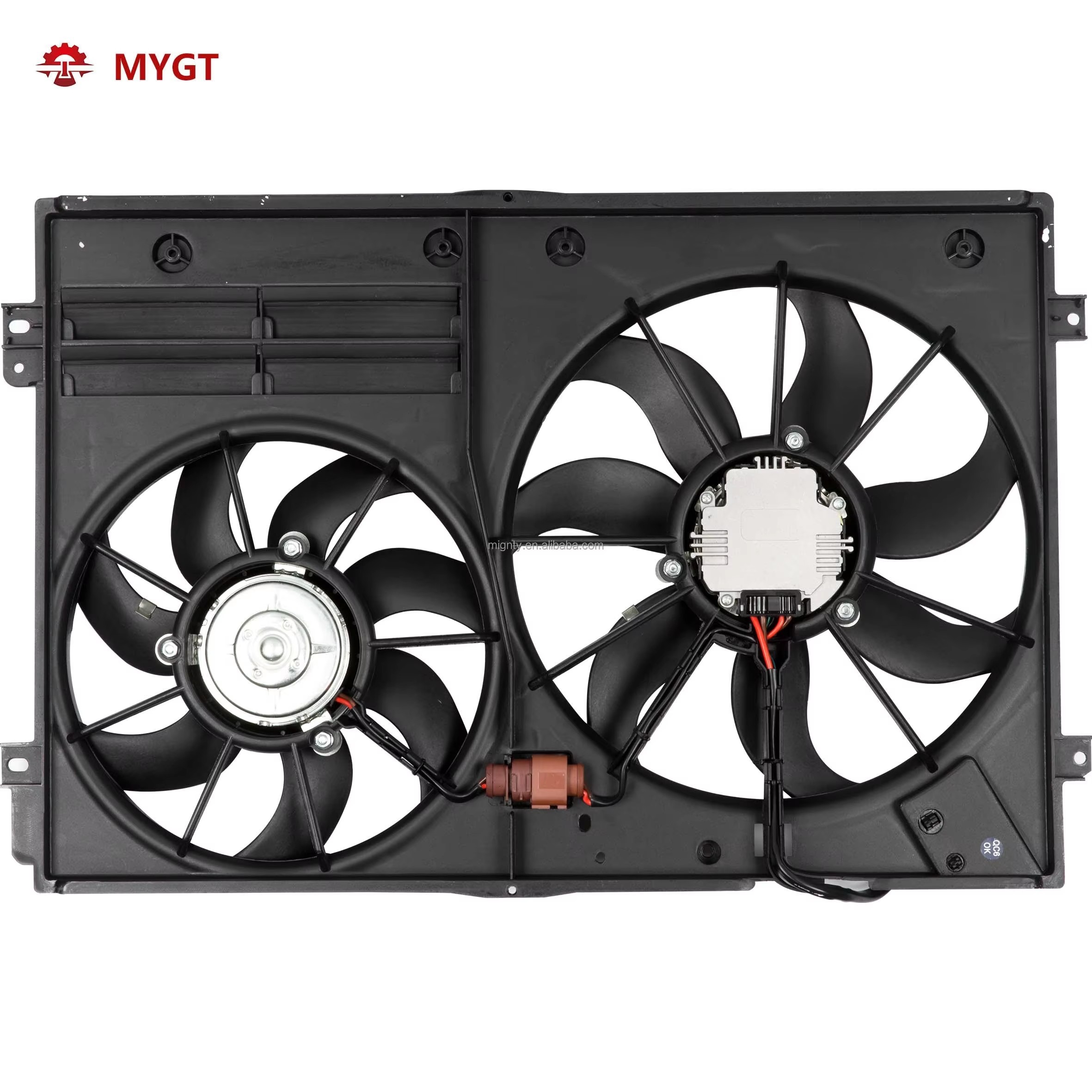 VW Golf 5/6 Jetta 5/6 Passat B6 B7 Tiguan Touran PQ35 Platform Cooling Fan Radiator Fan - OE 1TD121203B 1TD121203