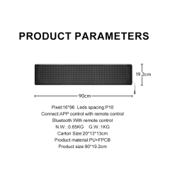 K16-2 Series Smart Parking Screen LED Matrix Panel Display DIY App Control Car Accessories New Condition