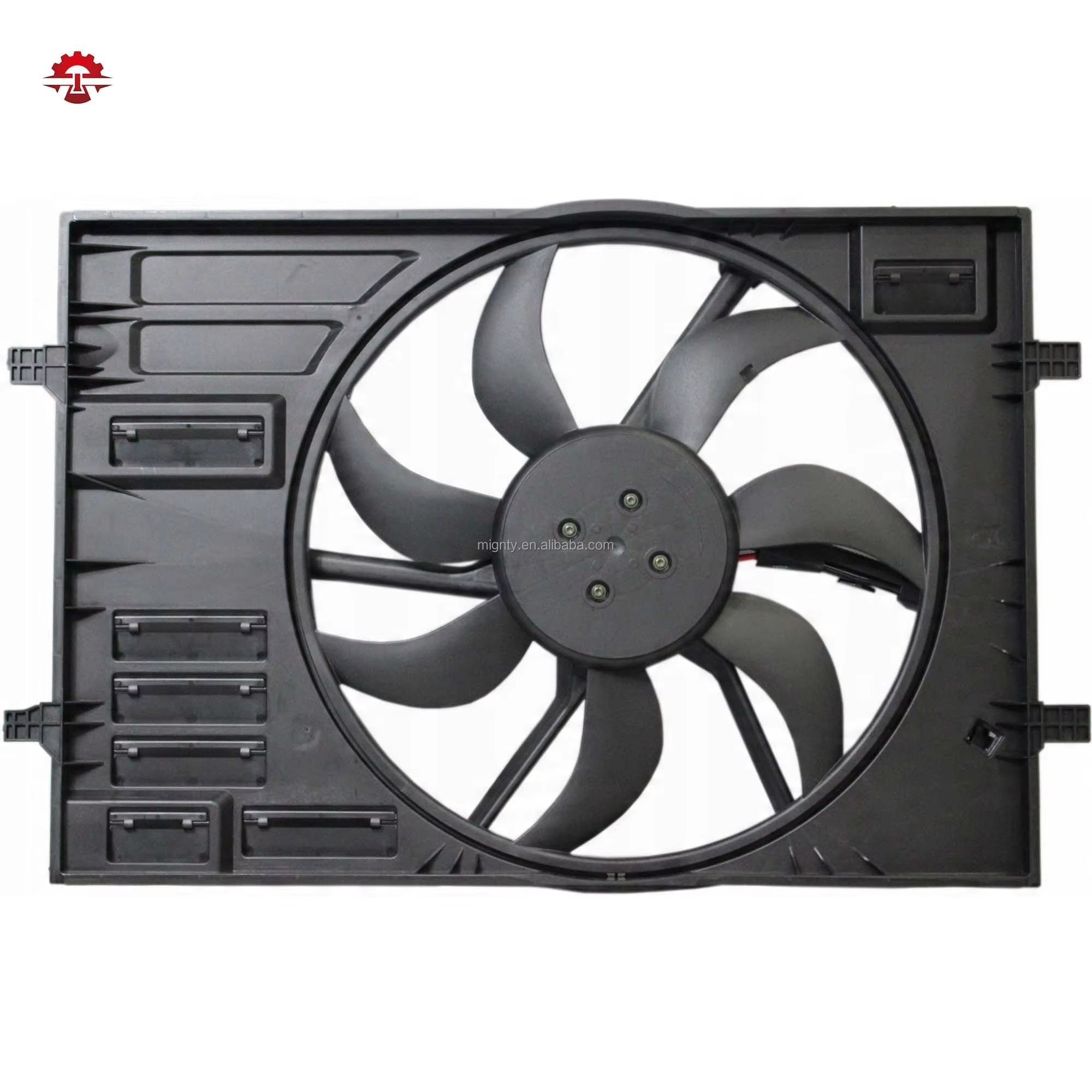 Radiator Cooling Fan Assembly for VW Volkswagen Golf GTI / Audi A3 A3S | Replace OE 5Q0121203CL