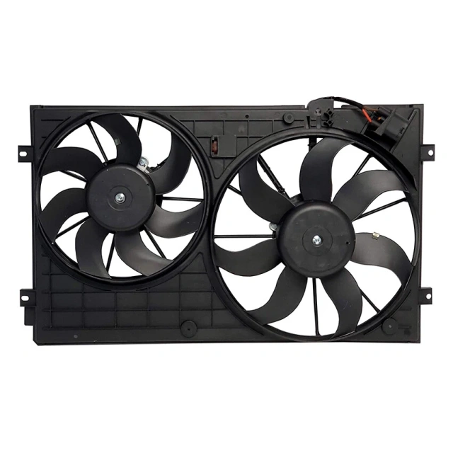 MYGT Radiator Cooling Fan Assembly for Volkswagen Passat / Jetta / Golf Compatible with OE 1K0121207BB9B9, 1K0959455ET, 1J0121205BB41
