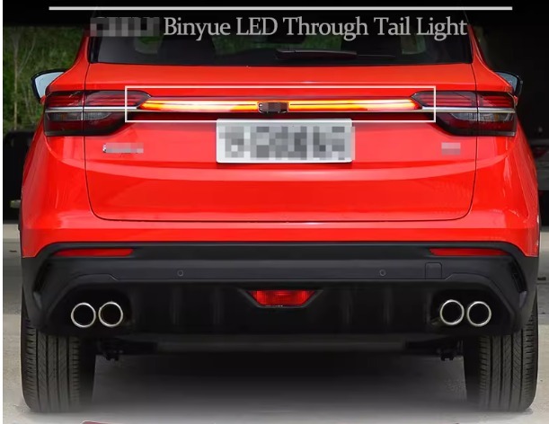 MYGT  LED Rear Lamp Modified LED Rear Tail Light and Bumper Lamp for Geely Binyue 2019-2025