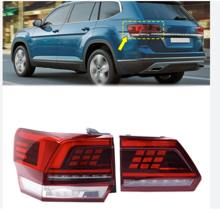 LED Rear Lamp Taillight Assembly for Volkswagen Teramont Atlas 2017-2024