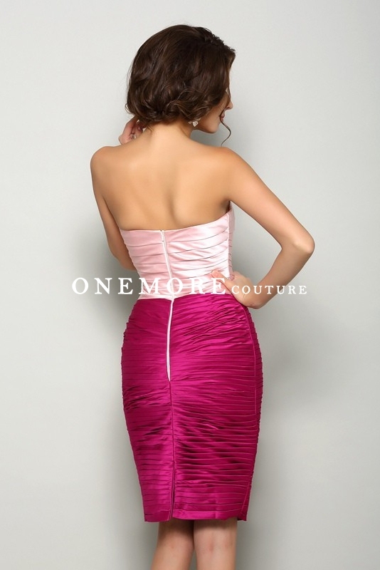 Short Sheath Pleated Mother of Bride Dress with Jacket