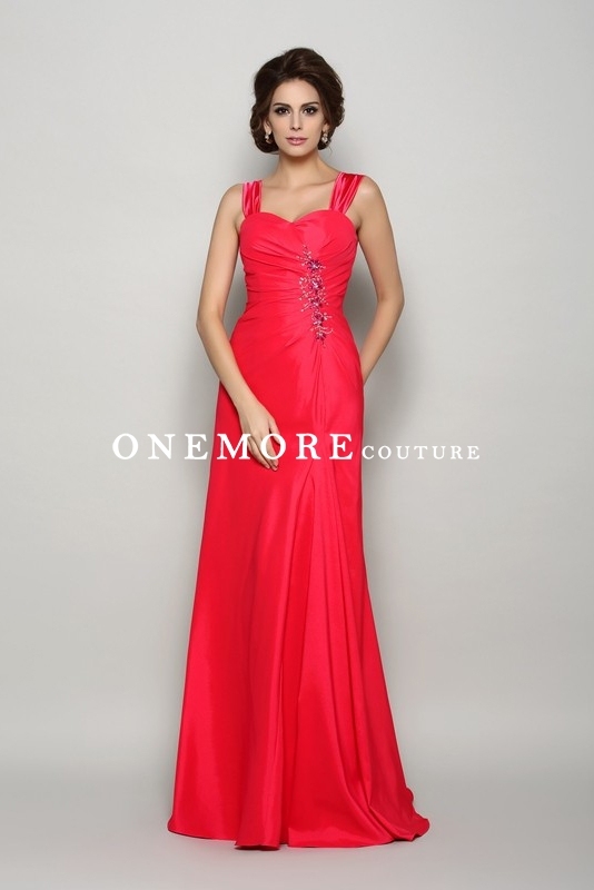 Hot Pink Long Chiffon Mother of Bride Dresses with Jacket