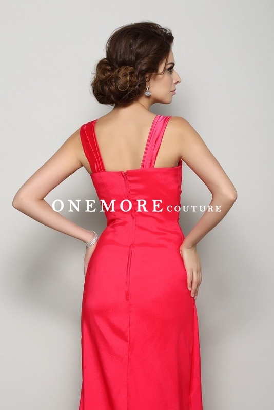 Hot Pink Long Chiffon Mother of Bride Dresses with Jacket
