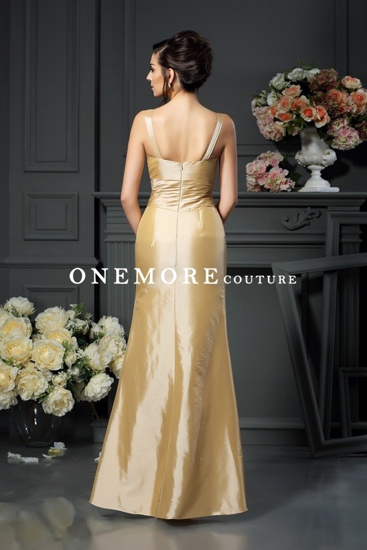 A Line Pale Yellow Taffeta Mother of Bride Dresses with Jacket