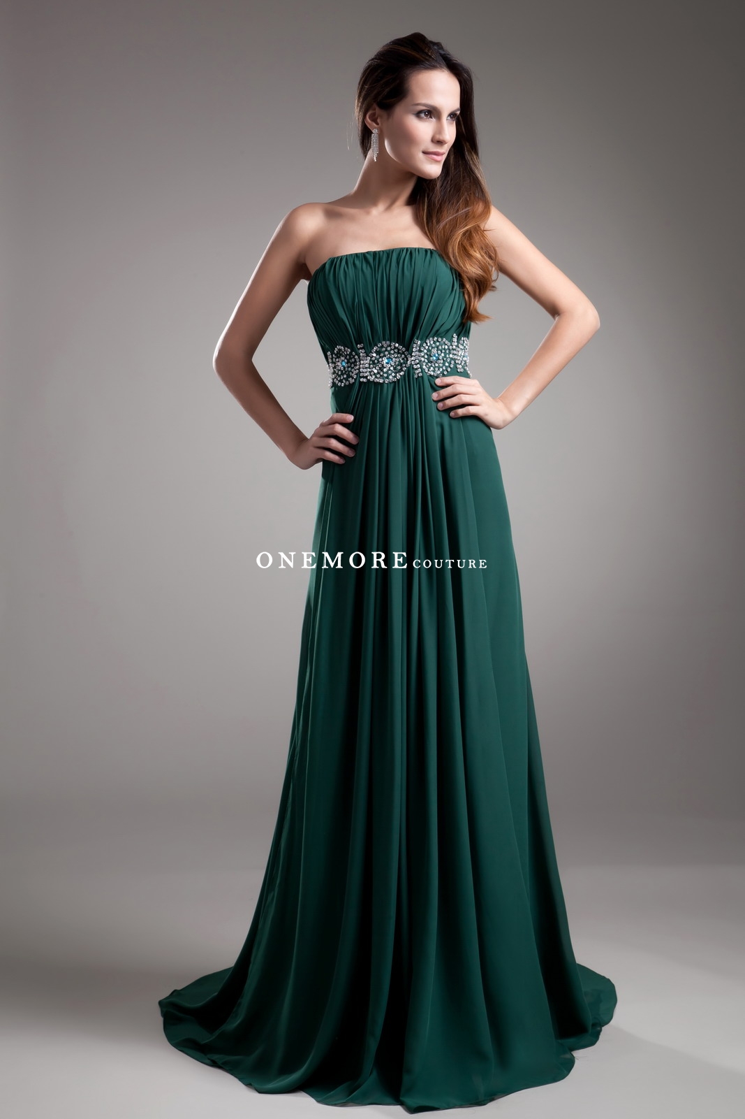Emerald Green Chiffon Bridesmaid Dresses with Beading Emerald Green Chiffon Bridesmaid Dresses with Beading