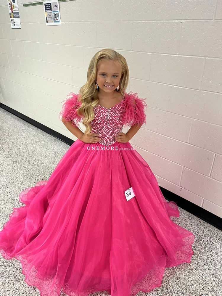 open lace back dress Hot Pink Pure Cotton Fit & Flare Girls Dress