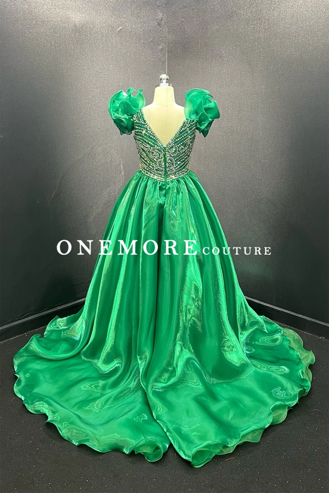 green pageant dresses for juniors Arabic-inspired Emerald Green Little rosie pageant dresses for Little Girls with Big Bow Front