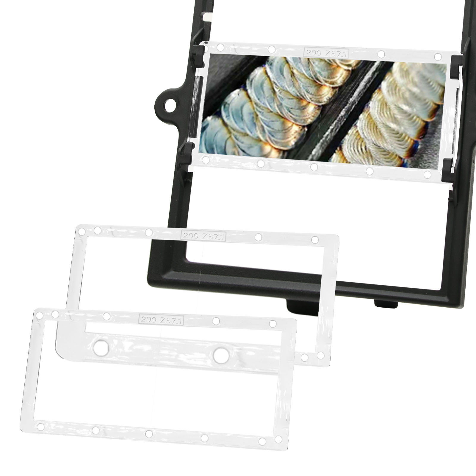 Welding Cheater Lens, 1.0/1.5/2.0/2.5/3.0 Diopter Cheater Lens for Welding Helmet, Durable, Lightweight, 2" Height x 4.25" Length Compatible with Most Welding Helmet by Goldland