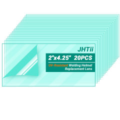 UV-Resistant Welding Helmet Replacement Lens, 2"x4.25", 20 pcs by Goldland