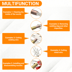 8" MIG Welding Pliers with Nickel-Plated Rust-Resistant Finish High-Carbon Steel Tool with Insulated Handle for Welding, Electrical, Mechanical & Home Use by Goldland